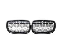 MINJKL Rejilla Frontal Auto Compatible con X5 E70 X6 E71 2007 2008 2009 2010 2011 2012 2013 Parrilla Delantera De Riñón OEM: 51137157687 51137157688 51137185223 51137185224(Black Frame)