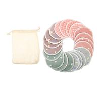 minkissy 1 Juego Almohadilla limpiadora de fibra de bambú almohadillas para lavarse la cara almohadilla de lavado de cara bolsas almacenaje bolsas de almacenamiento cojines desmaquillantes
