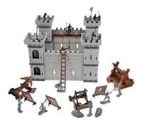minkissy 1 Juego de Castillo Medieval para Conjunto de Juguetes Simulados con Caballeros y Equipamiento Juguetes Educativos para rol y Decoración