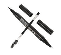 minkissy 1 Juego Lápiz De Cejas Líquido Lápiz De Cejas Natural Impermeable Líquido Para Pluma De Práctico De Pinceles Delineador De Ojos Punta Fina Black El Plastico