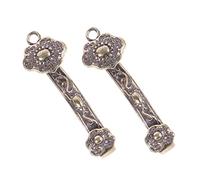minkissy 1 Juego Llaveros De Feng Shui Antiguo Colgantes Ruyi Decorativos Para Claves Y Accesorios De Bolsos 2 Piezas