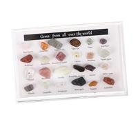 minkissy 1 Juego Mineral Natural Chakra Equipo Ciencia Geología Adorno Piedra Adornos Piedra Mineral Muestra Mineralogía Desk Decoration Material Piedra Natural Niño Escritorio