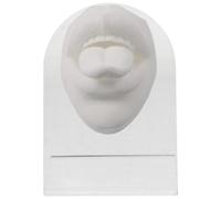 minkissy 1 Juego Modelo de uña de lengua joyas perforantes industriales kit de perforación de la nariz Modelos realistas de boca y lengua Modelos de práctica de piercing boca cara falsa