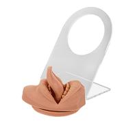 minkissy 1 Juego Modelo de uña de lengua maniquí maniquies joyería piercing del cuerpo práctica de piercing cuerpo cara labios modelo de cara flexible boca cara falsa gel de sílice Coffee