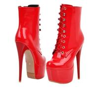 minkissy 1 Par Botines Cortos de para Mujer con Tacón y Cordones Moda para Invierno Perfectos con Jeans y Faldas