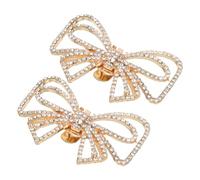 minkissy 1 Par joyería de la flor del zapato mujer pinzas para zapatos decoraciones hechizas despedida de soltera clips de zapatos para boda pinzas decorativas para zapatos Metal Dorado