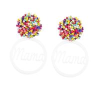 minkissy 1 Par Pendientes Letras Abalorios Alfabeto Aretes De Aretes Con Cuentas De Arroz Pendientes Para Mujer De Moda Pendientes De Niña Chica Pendientes De Moda Dama Joyas Acrílico