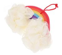 minkissy 1 Pc Bola De Baño De Arco Iris Ducha Almohadilla Jabón Gel De Baño Calabaza Lavado De Cuerpo De Paloma Lavar Limpio Bañera Depuración Soplo Fregar Citronela Toalla Esponja Colorful
