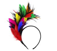 minkissy 1 Pc Diadema De Coloridas Festival Accesorios De Vestuario De La Década De 1920 Diadema De Auriculares Elegante Tocado Para Fiesta Diademas Diadema De Oro Diadema