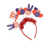 minkissy 1 Pc Diadema Del Día De La Independencia Suministros Para El Día Nacional Tocado De Celebración Accesorio De Diadema Aros Decorativos Para La Cabeza Diadema Festiva Tela De Fieltro