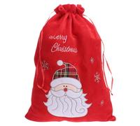 minkissy 1 Pieza bolsa de de navidad christmas present bag present bags bolsas grandes para bolsa de cumpleaños bolsa de nochebuena bolsa de golosinas bolsa de embalaje lino rojo
