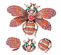 minkissy 1 Pieza Broche De Insectos Retro Abeja Poli Broches Broche Decorativo Broche De Moda De Aceite Broche Adorno De Vestir Broche De Mujer Broche De Occidente Aleación