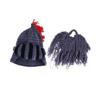 minkissy 1 Pieza sombrero romano adulto sombrero de montar para caballero de caballero bebé de lana Gris