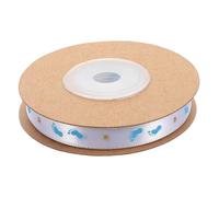 minkissy 1 Rollo Cinta de estampado de oro bebé cintas de shower para invitados cinta de de cumpleaños cinta de cumpleaños Feliz cumpleaños cinta de artesan poliéster Sky-blue