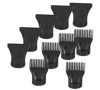 minkissy 10 piezas Boquillas y Cepillos para Secador de Pelo Accesorios de Alta Temperatura para Profesional Compatible con Secadores de Pelo Diseño Práctico y Duradero
