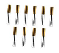minkissy 10 Piezas Botella De Rímel Maceta Para Plantas Suculentas Linda Decoracion Cartera De Ante Decoracion De Conejos Máscara De Pestañas a Prueba De Agua Balde El Plastico Golden