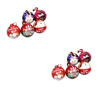 minkissy 10 Piezas cajas de de hierro adorno navideño cajas de dulces de vacaciones christmas tree decorations bombons contenedor de dulces de navidad bola de de hojalata