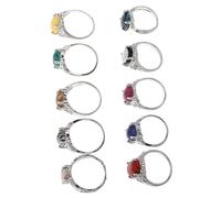 minkissy 10 Piezas De Joyería Gótica Antigua Anillos Gruesos De Meñique Tamaño Gótico Para Mujeres Vintage Elegantes Apilables Accesorios Góticos Para Nudillos Estuche Para Anillos