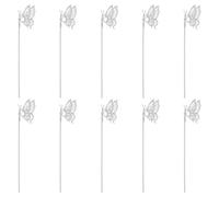 minkissy 10 Piezas horquilla de palitos para el cabello para mujeres palitos de pelo antiguos accesorios para el cabello chino pasadores de pelo francés para mujer Metal Silver