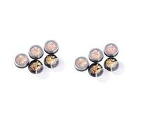 minkissy 10 Piezas Pedrería De Uñas Pedrería De Cristal Kit De Práctica De Perforación Accesorios De Bricolaje Para Uñas Clavos Adornos De Diamantes Remache Metal Uñas Estrella