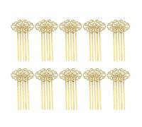 minkissy 10 Piezas Peinecillos Dorados De Gitana Mujer Pasadores Para Niñas Pasadores Para Mujeres Peinecillos Flamenco Peinecillos Dorados De Flamenco Piezas De Pétalos Cabello Novia