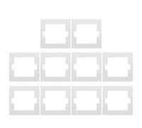 minkissy 10 Unidades Junta Ignífuga de Fibra de Vidrio para Caja de Enchufe de Pared de Color Claro, Protección contra Incendios y Sellado para Baños y Ambientes Húmedos, Paquete