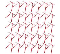 minkissy 100 Piezas De Larga De De Bricolaje Arcos De Cinta De Navidad Aros De Corbata para Árbol De Navidad Boda Shower Fiesta De Cumpleaños Decoraciones