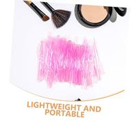 minkissy 100 Piezas Pequeño Peine de Mini Cepillo Separador de Pestañas y Cejas para Maquillaje Profesional Rosa Transparente