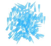 minkissy 100 Piezas Tapa De La Aguja De La Máquina De Tatuajes De Plastico Punta De Botella Boquilla De Botella Práctica Consejos Prácticos De Tatuajes El Plastico Sky-blue