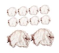 minkissy 10piezas Recogido De Cabello Malla Elástica Transpirable Para Danzar Enfermeras y Azafatas