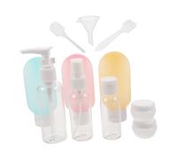 minkissy 11 Piezas botellas de champú botellas de viaje de plástico contenedor de líquido de viaje de champú PP