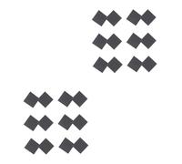 minkissy 12 Pares almohadillas para zapatos almohadillas que no son para zapatos etiqueta engomada de los de los apretones pegatinas Accesorios para Black