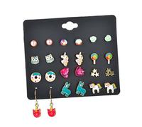 minkissy 12 Pares Pendientes de Único para Mujeres Aretes de Carácter para Fiesta y Joyería de Oreja Atractiva