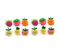 minkissy 12 Piezas Bola De Baño De Frutas Esponja De Bebe Para Bañarse Depurador De Cuerpo Juguetes De Baño Exfoliación Esponja Para El Cuidado Del Cuerpo Bolas De Ducha Malla Puff Niño