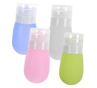 minkissy 12 Piezas Botellas Cosméticas Portátiles De Viaje Dispensador Cosmético Reutilizable Contenedor De Viaje De Jabón En Barra Contenedores De Aseo De Viaje Gel De Sílice