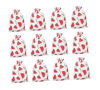 minkissy 12 Piezas Sandía Mochila Saco Bolsas De Arpillera Bolsas De Con Cordón Favores De Fiesta Mochilas De Cuerdas Decoraciones De Sandia Fiesta De Sandia Sabana De Algodon