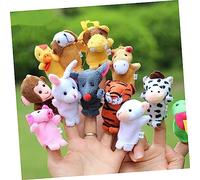 minkissy 12 Piezas Títeres de Dedos Resistentes Animales para Accesorios de Cuentos Interactivos Familiares
