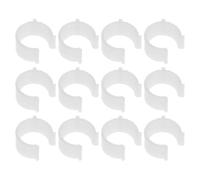 minkissy 12 Unidades Soporte Barra de Cortina Cortinas sin Blanco Taladro de Plástico para Diseño en Forma Agarre Seguro Daños, Adecuado para Dormitorio y Sala