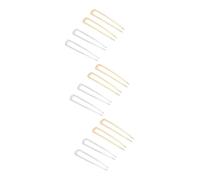 minkissy 12piezas Horquillas Aleación Para Mujeres y Clips Cabello Doradas Plateadas Accesorios Elegantes y Prácticos Para Peinados