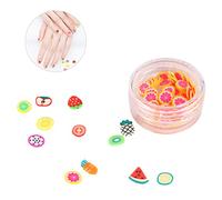 minkissy 12piezas Pegatinas Decorativas Para Uñas Adornos De Arcilla Polimérica Rodajas De Fruta Accesorios Para Manicura Diy Para Mujeres