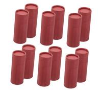 minkissy 12piezas Varillas De Incienso De Té Tubo De Embalaje Cilíndrico Caja De Té Tubo De Tarro Color Oscuro Para Guardar Cosméticos