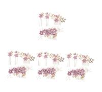 minkissy 16 piezas de tocado para damas de honor, horquillas francesas, joyas para el cabello, gemas para el pelo de novia, tocado de boda, decoración de novia, perlas de imitación, peine para el
