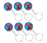 minkissy 16 Piezas Llavero Globo Encanto Del Llavero Geografía Tema Globo Terráqueo Para Fiesta Llavero Tierra Cadena De Claves Para La Mochila Globo Llaveros Estañado
