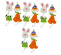 minkissy 16 Piezas Mini Gorro para Mascotas Tocado De Sombrero Pequeño Sombrero De Fiesta De Cumpleaños De Gato Decoración De Loro Casa De Muñecas Hilo Suministros De Mascotas Ob11