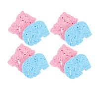 minkissy 16piezas Esponjas De Baño Para Bebés De Esponjas Suaves Forma De Elefante y Cerdito Para Cuidado Diario Piel Limpieza y Exfoliación