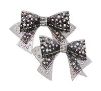 minkissy 2 Adornos De Diamantes Para Zapatos Lazos Brillantes Recuerdos De Fiesta Para Decoración De Zapatos Adornos De Diamantes De Imitación Clips De Cristal Para Zapatos Flores