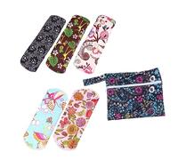 minkissy 2 Juegos Almohadilla sanitaria de carbón de bambú toallas sanitarias reutilizables compresa menstrual lavable Cinturón - Toalla higiénica reutilizable - Toallita sanitaria lavable