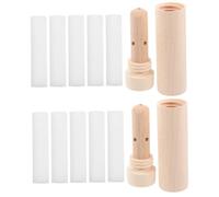 minkissy 2 Juegos Barra Aromática De Aceite Esencial De Rinoplastia Respiración Respiradero Difusor De Aroma Fragancia Difusores De Aceite De Coche Gel Boca Vapor Difusor De Aceite Madera