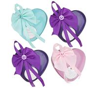 minkissy 2 Juegos Caja De De Flor De Jabón Flor De Jabón Rosa Jabón De Rosas Hecho A Mano De Dulces Ramos De Dulces Presente Caso Del Día De La Planchar 4 Uds * 2