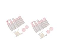 minkissy 2 juegos de contenedores de maquillaje para escalada en roca, botella de subembalaje, botella vacía, botella de cosméticos, botellas de liqiud, botella dispensadora de maquillaje, botella